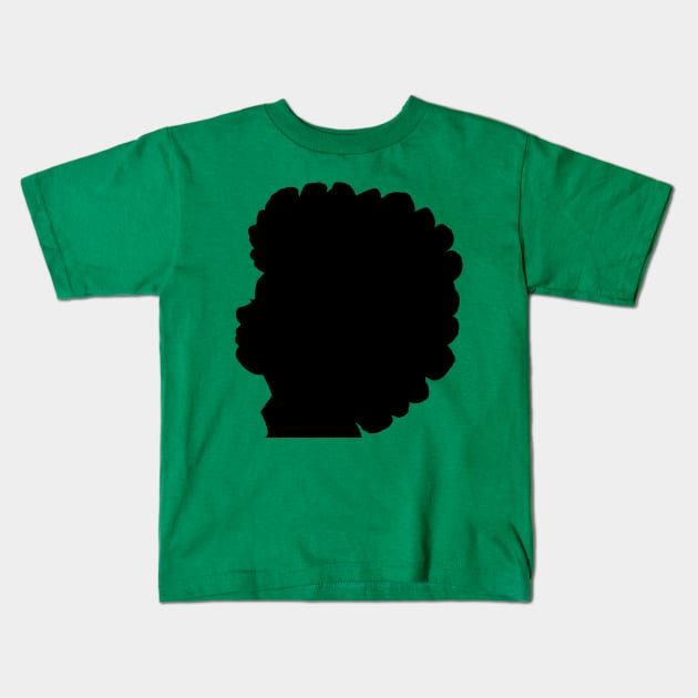 Naturally Beautiful Black Women Afro Hair Kids T-Shirt by EllenDaisyShop